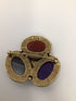 Lazuli Modern Art Vintage Brooch Faux-gem